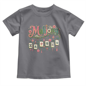 Funny Mahjong Lovers Toddler T Shirt Funny Mahjong Lovers Chinese Game Floral Vintage Aesthetic Graphic