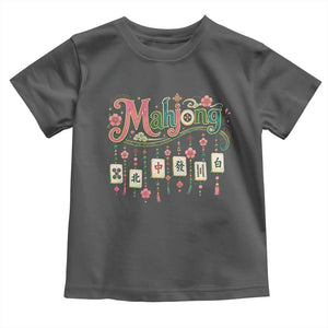 Funny Mahjong Lovers Toddler T Shirt Funny Mahjong Lovers Chinese Game Floral Vintage Aesthetic Graphic
