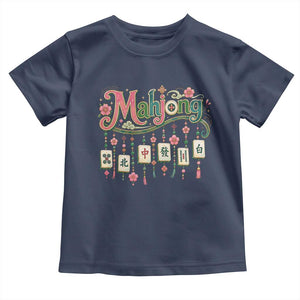 Funny Mahjong Lovers Toddler T Shirt Funny Mahjong Lovers Chinese Game Floral Vintage Aesthetic Graphic
