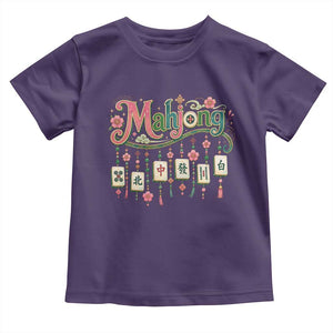 Funny Mahjong Lovers Toddler T Shirt Funny Mahjong Lovers Chinese Game Floral Vintage Aesthetic Graphic
