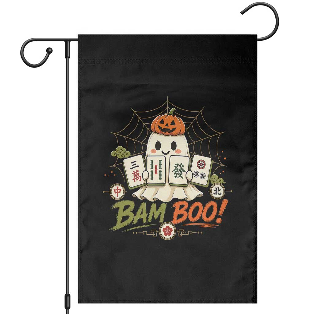 Halloween Ghost Playing Mahjong Spooky Boo Funny Costume Garden Flag Mahjong Lover Gift TS10 Black Print Your Wear