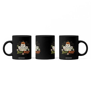 Halloween Ghost Playing Mahjong Spooky Boo Funny Costume Coffee Mug Mahjong Lover Gift