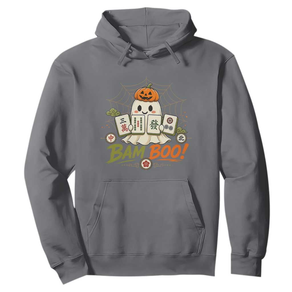 Halloween Ghost Playing Mahjong Spooky Boo Funny Costume Hoodie Mahjong Lover Gift