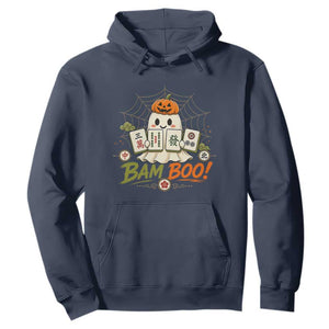 Halloween Ghost Playing Mahjong Spooky Boo Funny Costume Hoodie Mahjong Lover Gift
