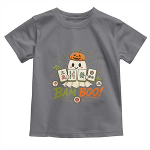 Halloween Ghost Playing Mahjong Spooky Boo Funny Costume Toddler T Shirt Mahjong Lover Gift