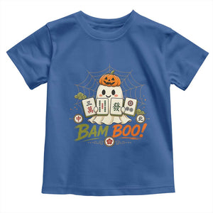 Halloween Ghost Playing Mahjong Spooky Boo Funny Costume Toddler T Shirt Mahjong Lover Gift