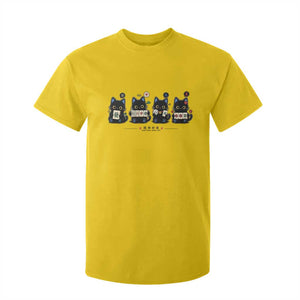Black Cat Mahjong Lover Cute Graphic T Shirt For Kid