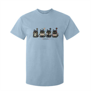 Black Cat Mahjong Lover Cute Graphic T Shirt For Kid