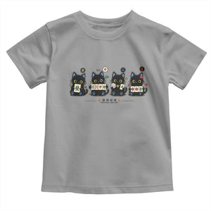 Black Cat Mahjong Lover Cute Graphic Toddler T Shirt