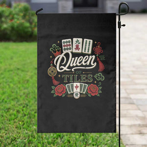 Mahjong Lovers Garden Flag Queen Of Tiles Game Night Graphic