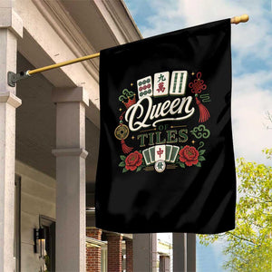 Mahjong Lovers Garden Flag Queen Of Tiles Game Night Graphic
