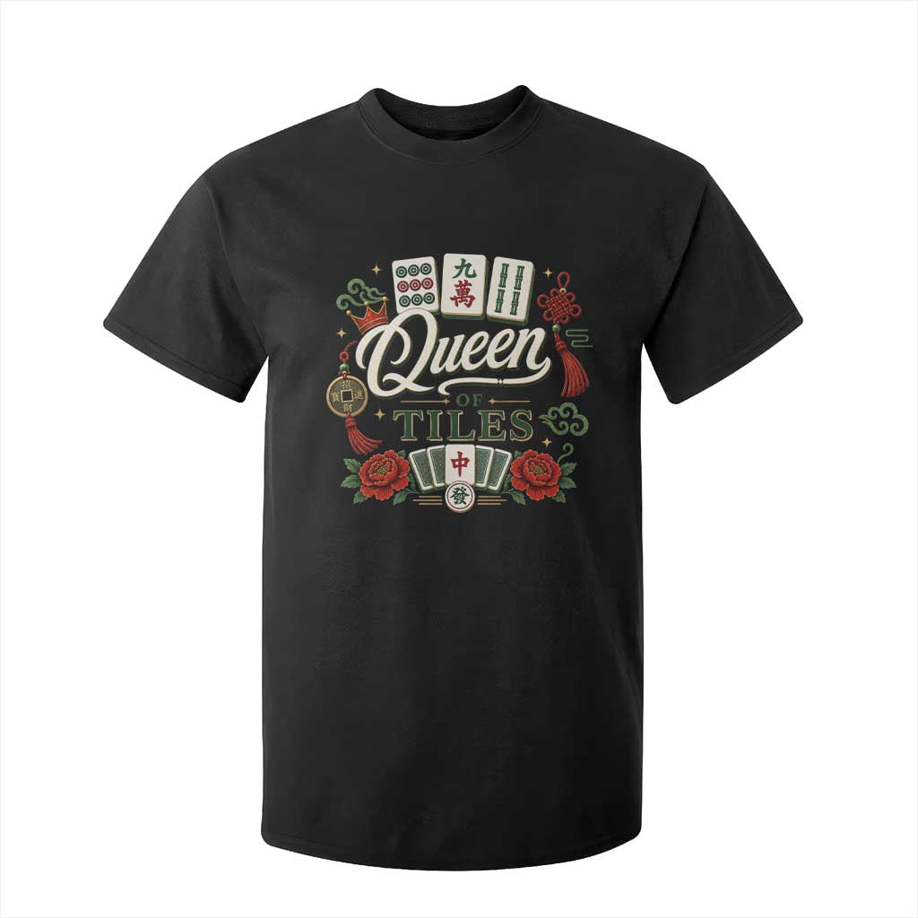 Mahjong Lovers T Shirt For Kid Queen Of Tiles Game Night Graphic