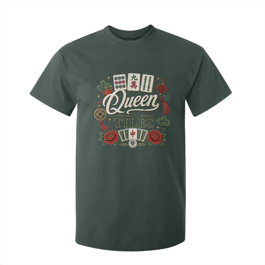 Mahjong Lovers T Shirt For Kid Queen Of Tiles Game Night Graphic