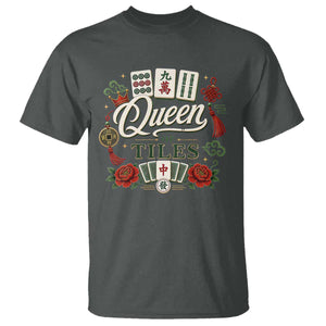 Mahjong Lovers T Shirt Queen Of Tiles Game Night Graphic