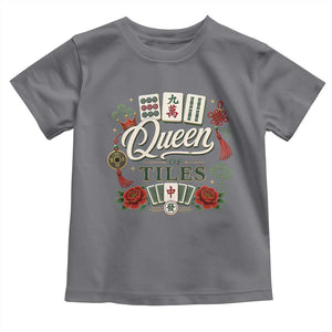 Mahjong Lovers Toddler T Shirt Queen Of Tiles Game Night Graphic