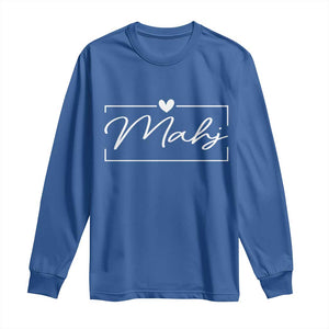 Mahjong Lovers Long Sleeve Shirt Mah Jongg Game Night Graphic TS10 Royal Blue Print Your Wear