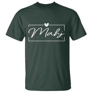 Mahjong Lovers T Shirt Mah Jongg Game Night Graphic TS10 Dark Forest Green Print Your Wear