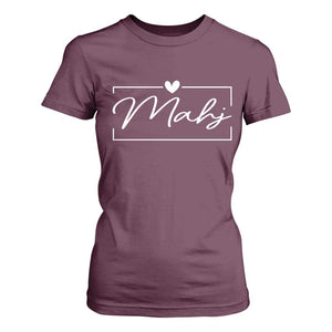 Mahjong Lovers T Shirt For Women Mah Jongg Game Night Graphic TS10 Maroon Print Your Wear