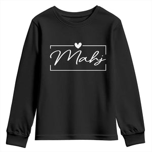 Mahjong Lovers Youth Sweatshirt Mah Jongg Game Night Graphic TS10 Black Print Your Wear