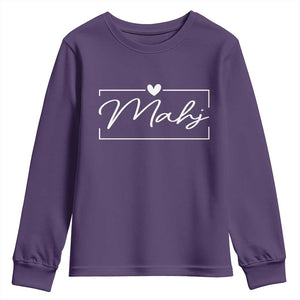 Mahjong Lovers Youth Sweatshirt Mah Jongg Game Night Graphic TS10 Purple Print Your Wear