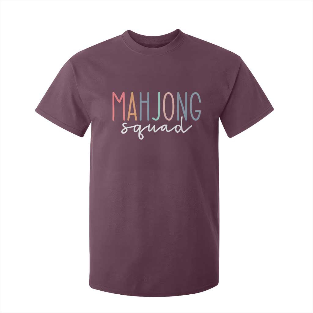 Mahjong Lovers Mahj Squad T Shirt For Kid Boho Pastel Cute Game Night Graphic