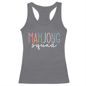 Mahjong Lovers Mahj Squad Racerback Tank Top Boho Pastel Cute Game Night Graphic