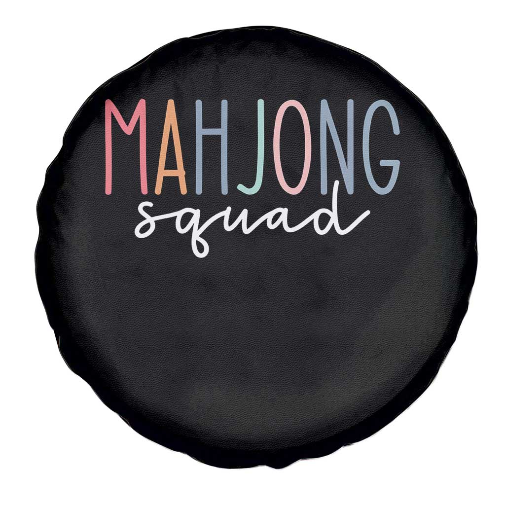 Mahjong Lovers Mahj Squad Spare Tire Cover Boho Pastel Cute Game Night Graphic TS10 Print Your Wear