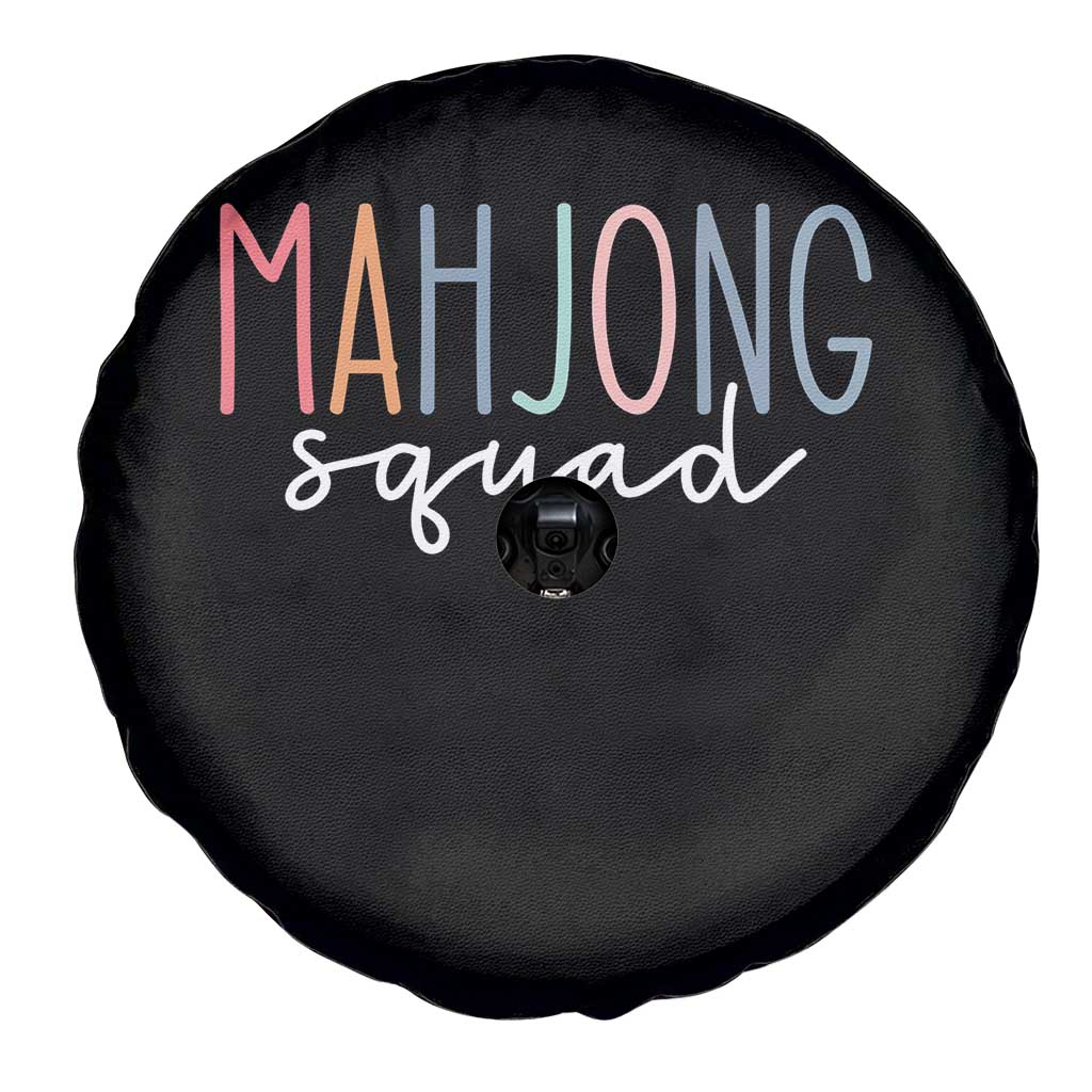 Mahjong Lovers Mahj Squad Spare Tire Cover Boho Pastel Cute Game Night Graphic TS10 Print Your Wear