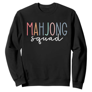 Mahjong Lovers Mahj Squad Sweatshirt Boho Pastel Cute Game Night Graphic