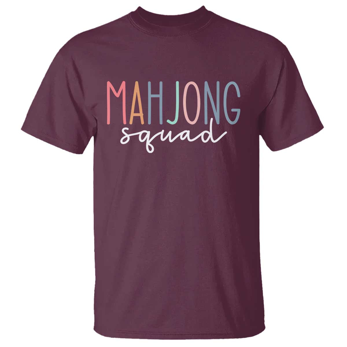 Mahjong Lovers Mahj Squad T Shirt Boho Pastel Cute Game Night Graphic
