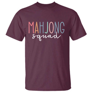 Mahjong Lovers Mahj Squad T Shirt Boho Pastel Cute Game Night Graphic