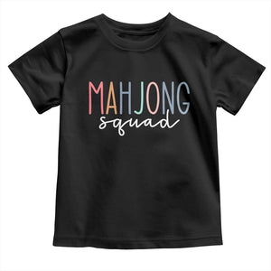 Mahjong Lovers Mahj Squad Toddler T Shirt Boho Pastel Cute Game Night Graphic