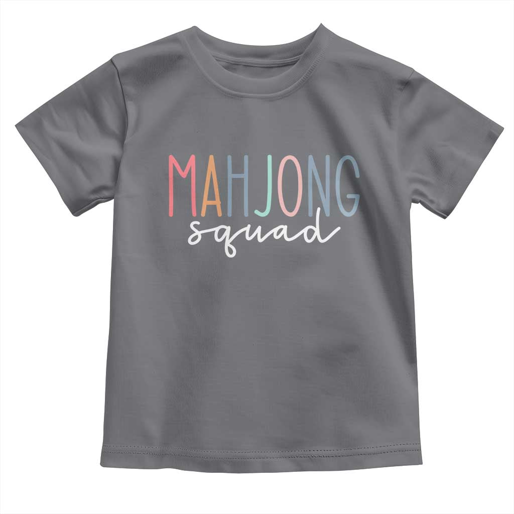 Mahjong Lovers Mahj Squad Toddler T Shirt Boho Pastel Cute Game Night Graphic