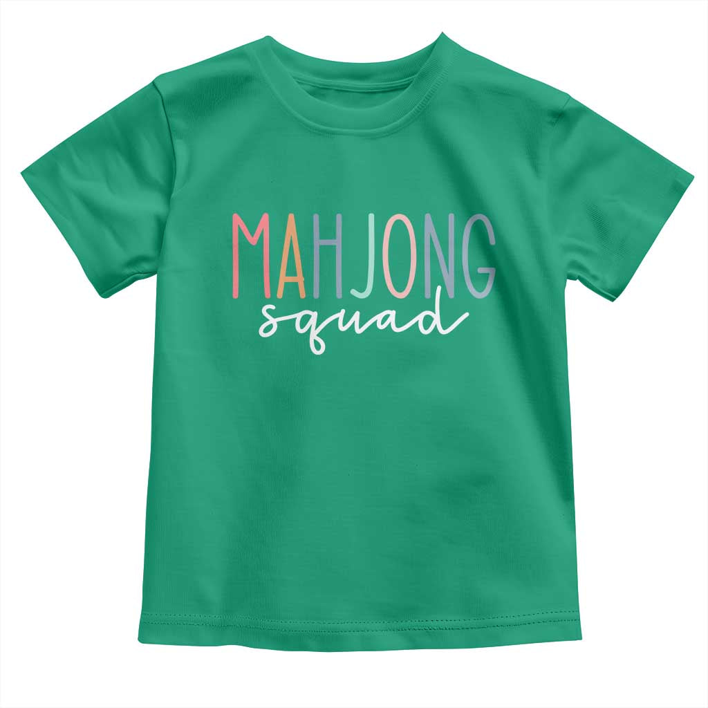 Mahjong Lovers Mahj Squad Toddler T Shirt Boho Pastel Cute Game Night Graphic