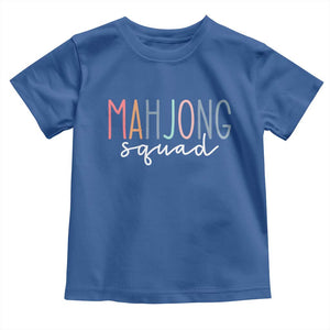 Mahjong Lovers Mahj Squad Toddler T Shirt Boho Pastel Cute Game Night Graphic