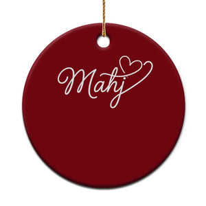 Mahjong Lovers Ceramic Ornament Funny Mah Jongg Heart Game Night Graphic TS10 1pc Red Print Your Wear