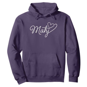 Mahjong Lovers Hoodie Funny Mah Jongg Heart Game Night Graphic TS10 Purple Print Your Wear
