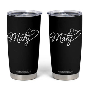 Mahjong Lovers Tumbler Cup Funny Mah Jongg Heart Game Night Graphic