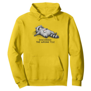 Funny Raccoon Mahjong Lovers Hoodie Discarded The Wrong Tile