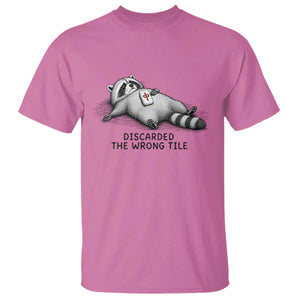 Funny Raccoon Mahjong Lovers T Shirt Discarded The Wrong Tile