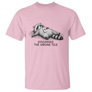 Funny Raccoon Mahjong Lovers T Shirt Discarded The Wrong Tile
