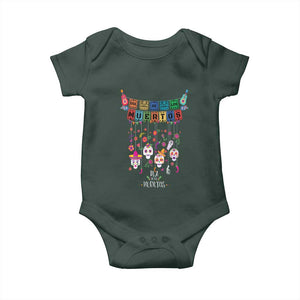 Dia De Los Muertos Funny Day Of The Dead Baby Onesie Hanging Sugar Skull Skulls Halloween TS10 Print Your Wear