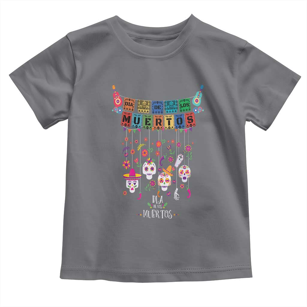 Dia De Los Muertos Funny Day Of The Dead Baby Shirt Hanging Sugar Skull Skulls Halloween TS10 Charcoal Print Your Wear