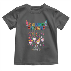 Dia De Los Muertos Funny Day Of The Dead Baby Shirt Hanging Sugar Skull Skulls Halloween TS10 Dark Heather Print Your Wear
