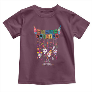 Dia De Los Muertos Funny Day Of The Dead Baby Shirt Hanging Sugar Skull Skulls Halloween TS10 Maroon Print Your Wear