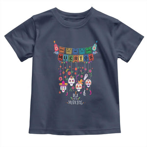 Dia De Los Muertos Funny Day Of The Dead Baby Shirt Hanging Sugar Skull Skulls Halloween TS10 Navy Print Your Wear