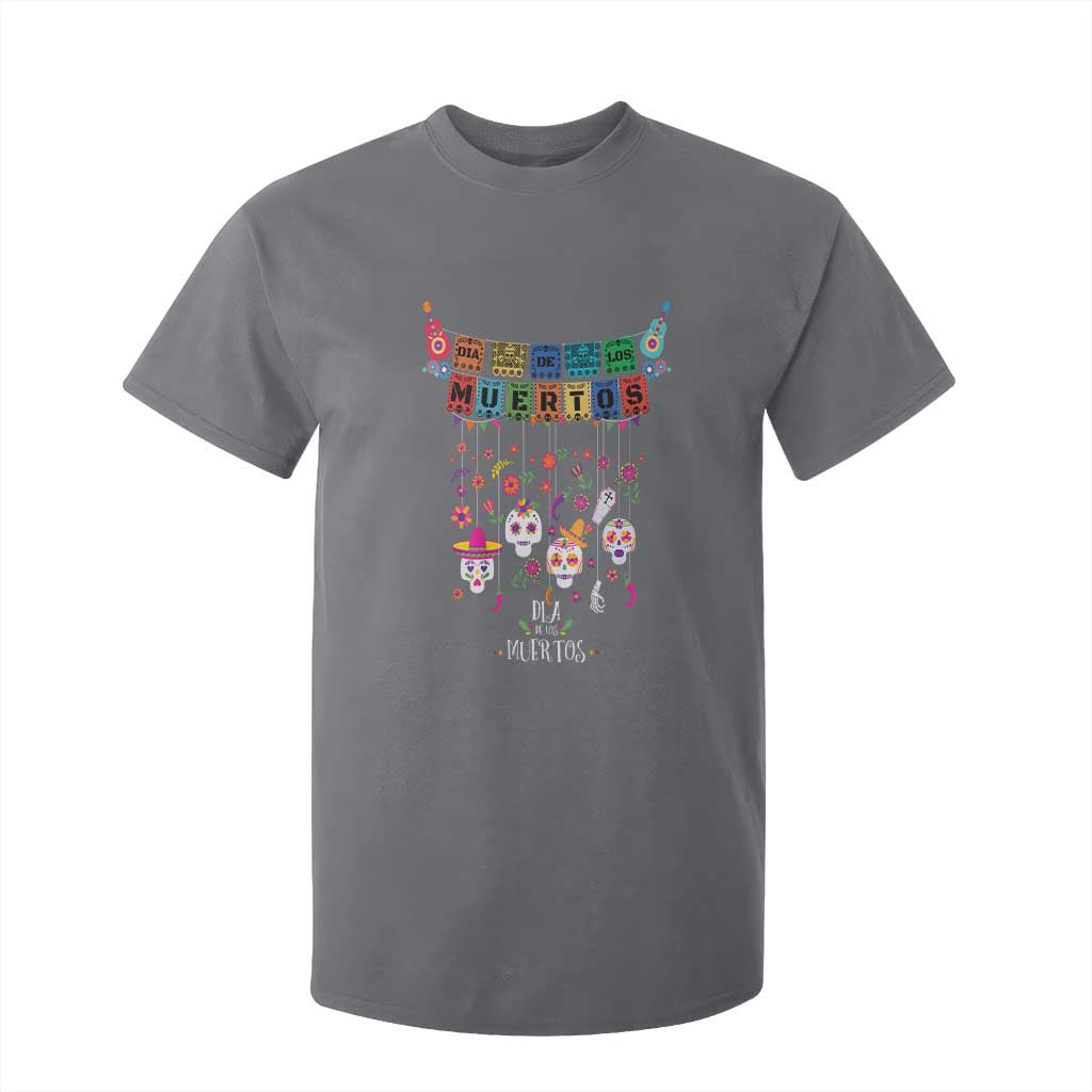 Dia De Los Muertos Funny Day Of The Dead T Shirt For Kid Hanging Sugar Skull Skulls Halloween TS10 Charcoal Print Your Wear