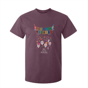 Dia De Los Muertos Funny Day Of The Dead T Shirt For Kid Hanging Sugar Skull Skulls Halloween TS10 Maroon Print Your Wear
