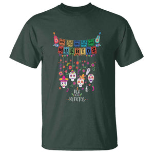 Dia De Los Muertos Funny Day Of The Dead T Shirt Hanging Sugar Skull Skulls Halloween TS10 Dark Forest Green Print Your Wear