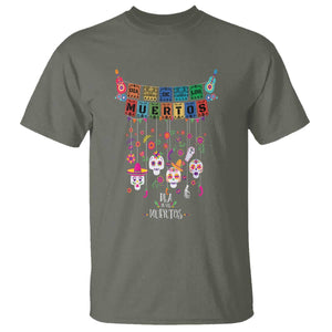 Dia De Los Muertos Funny Day Of The Dead T Shirt Hanging Sugar Skull Skulls Halloween TS10 Military Green Print Your Wear